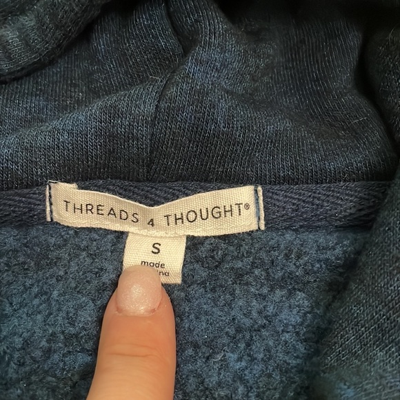 Threads 4 Thought Cropped Hoodie - Picture 2 of 2